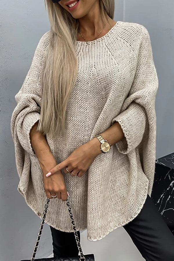 Women's Elegant Crew Neck Sweater - Isabelle