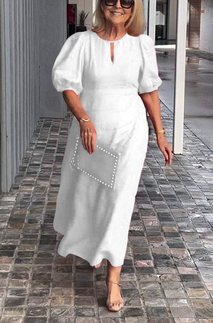 Juliana - Elegant Dress with Puff Sleeves
