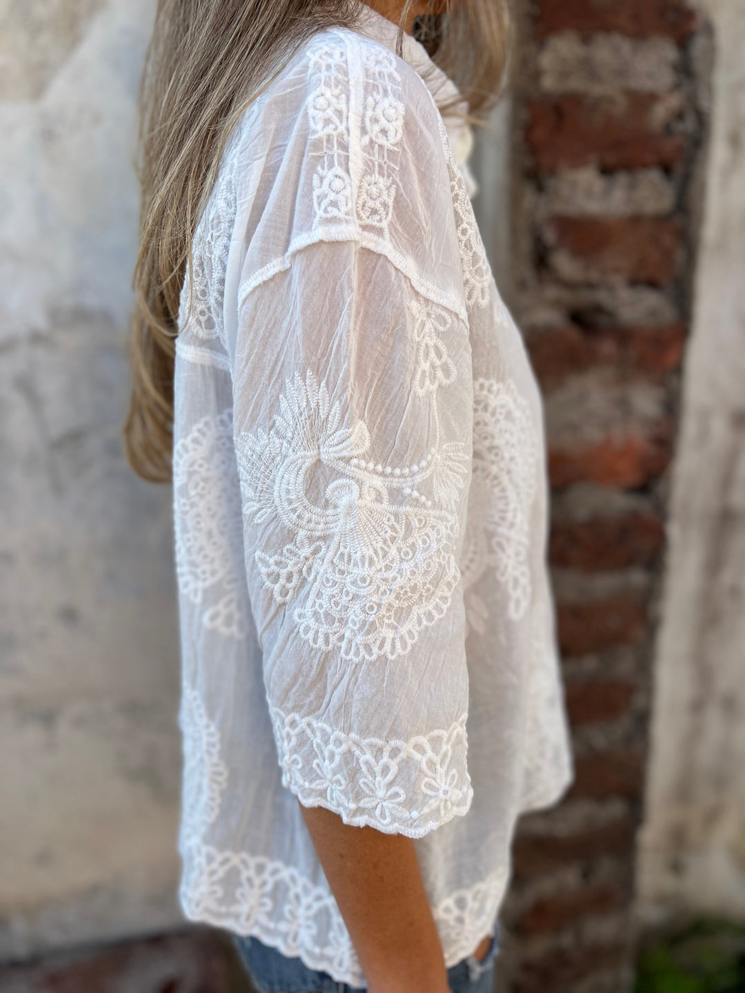 Laura™ - Embroidered Long Sleeve Cardigan