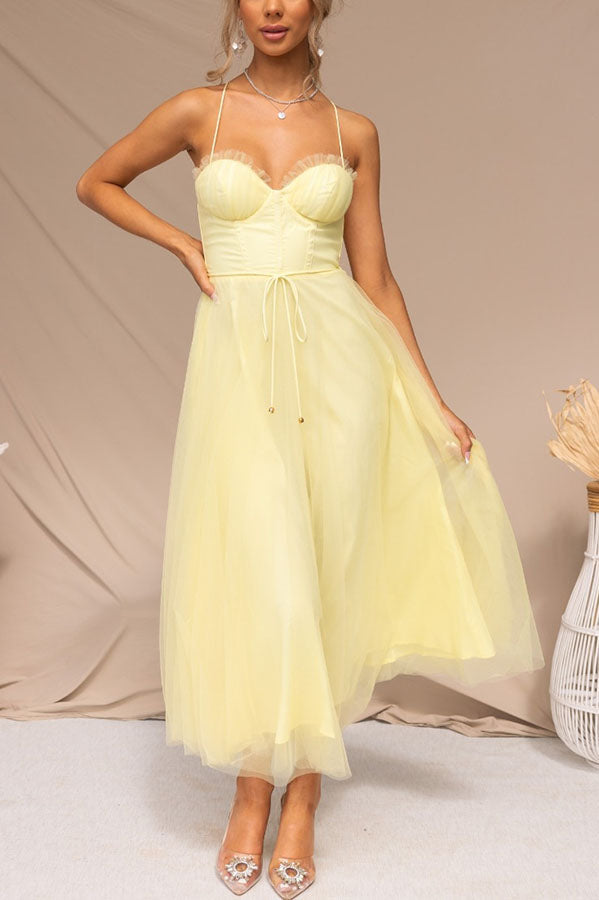Contemporary Princess Maxi Dress with Straps for Parties