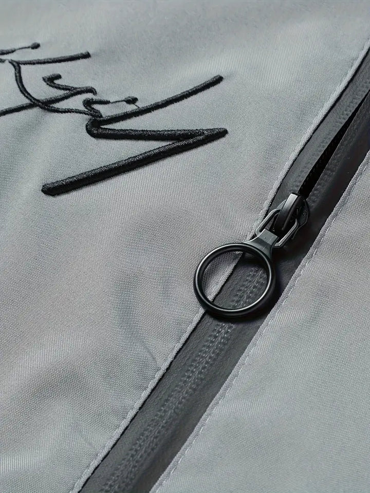 Finn - Casual Bomber Jacket With Embroidered Letter For Men