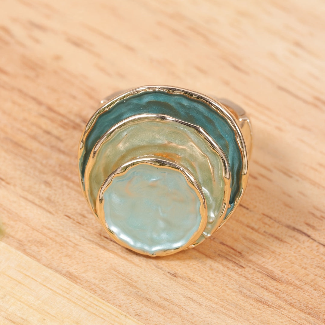 Triple Layer Boho Enamel Ring