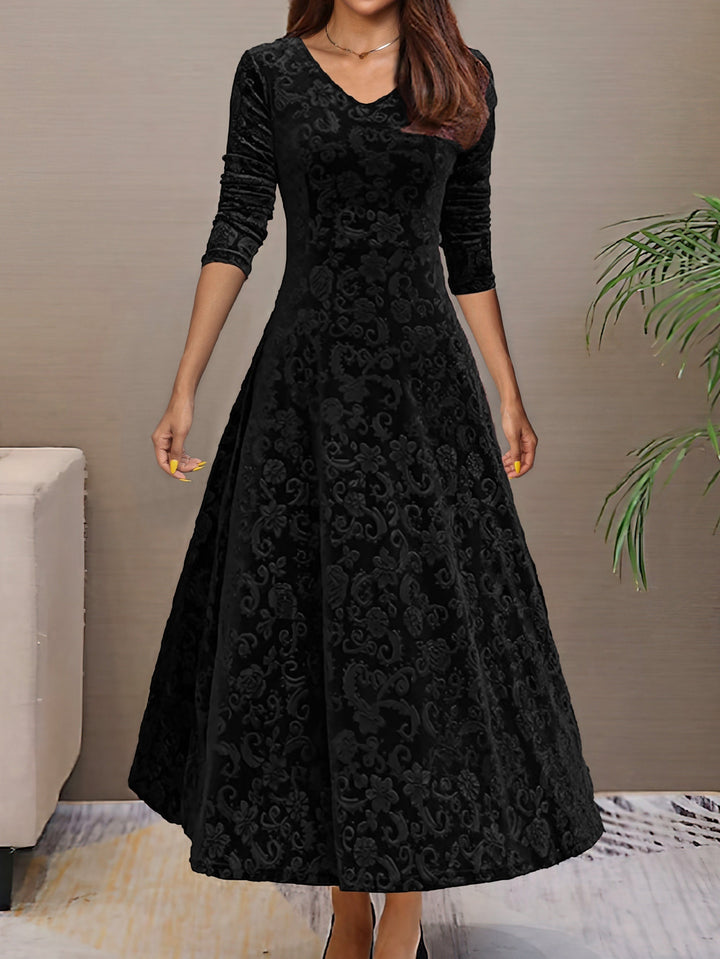 Nancy | Luxurious Velvet Holiday Dress