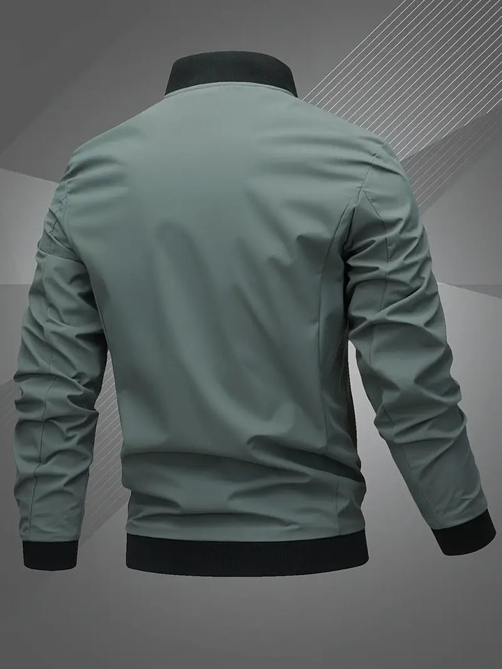 Finn - Casual Bomber Jacket With Embroidered Letter For Men