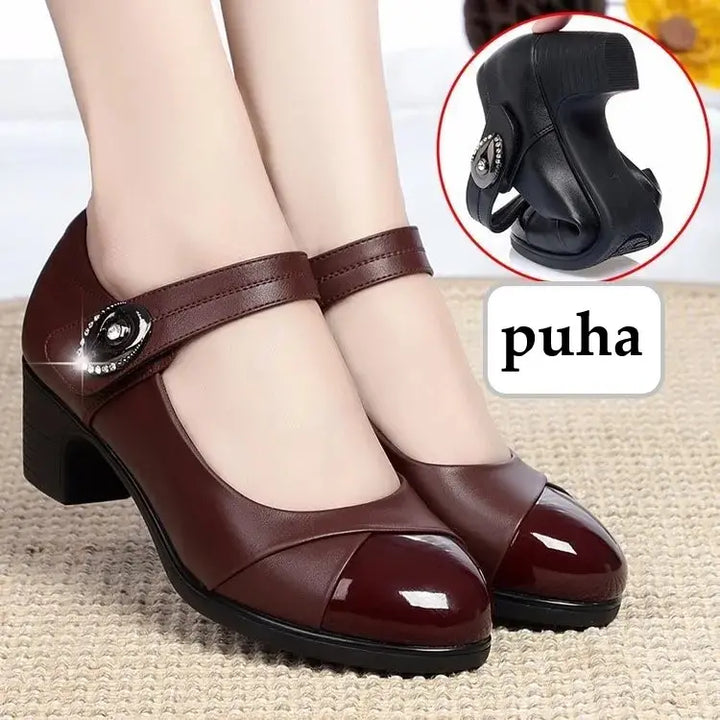 Millie™ - Women's Round Toe Leather Shoes