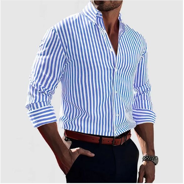 Riley™ - Elegant Striped Shirt
