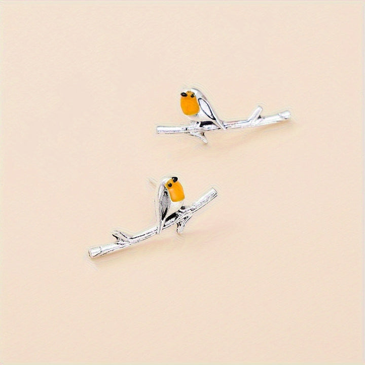 Playful bird-inspired earrings