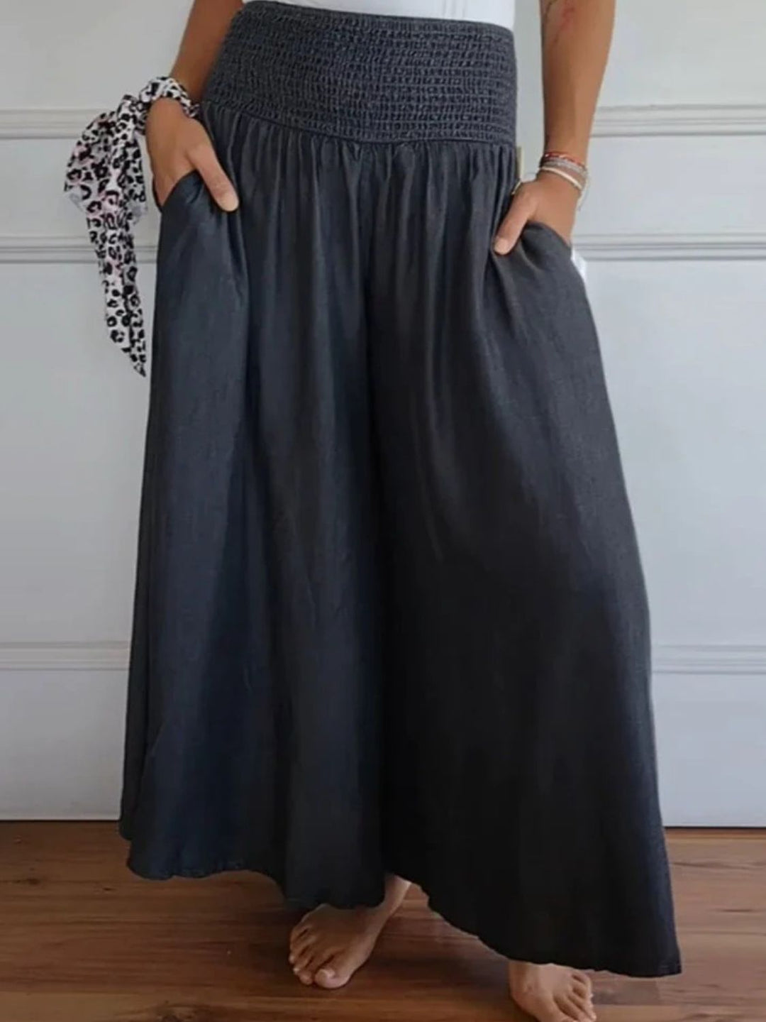 Marlene | Wide-leg cotton trousers for summer