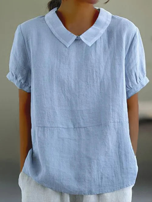 Amalie™ - Relaxed Fit Collared Blouse