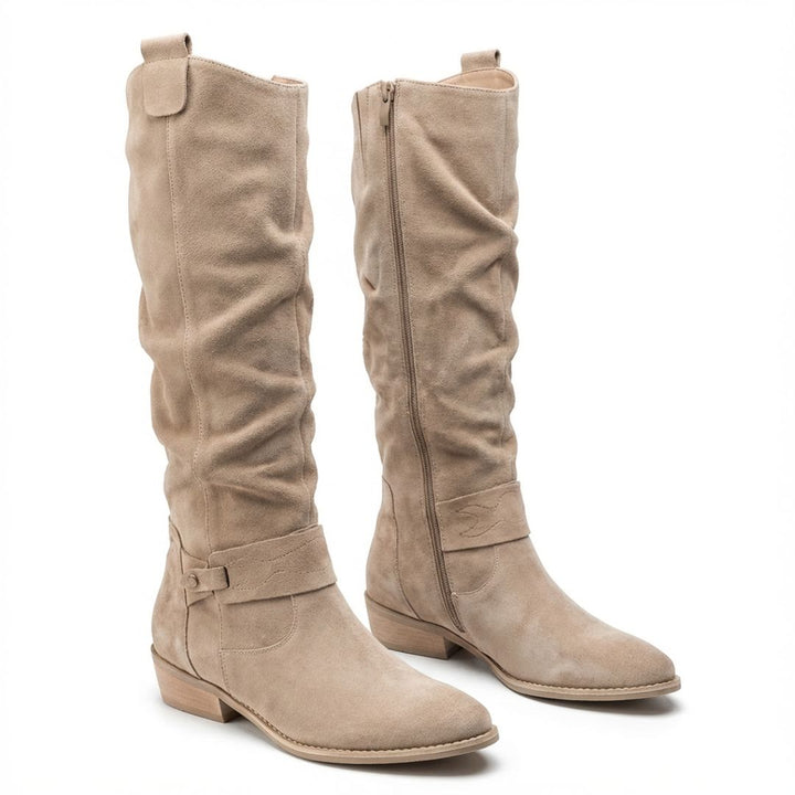 Lavinia | Women's Knee-High Boots with Side Zipper