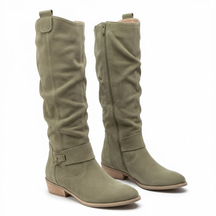Lavinia | Women's Knee-High Boots with Side Zipper
