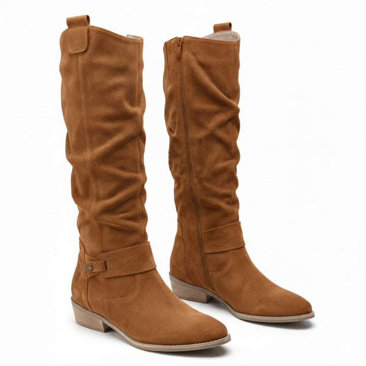 Lavinia | Women's Knee-High Boots with Side Zipper