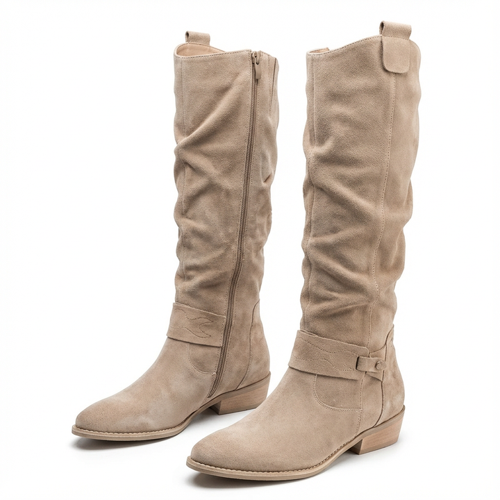 Lavinia | Women's Knee-High Boots with Side Zipper