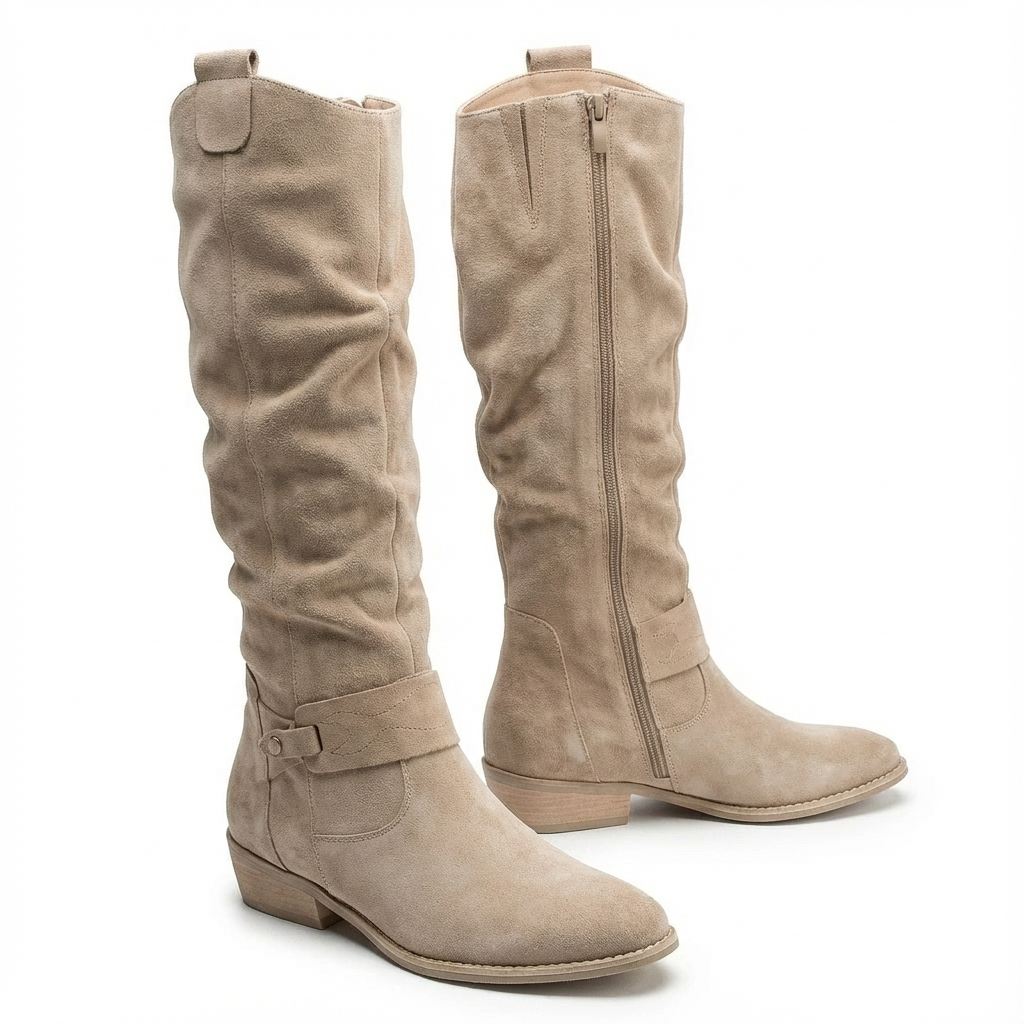 Lavinia | Women's Knee-High Boots with Side Zipper