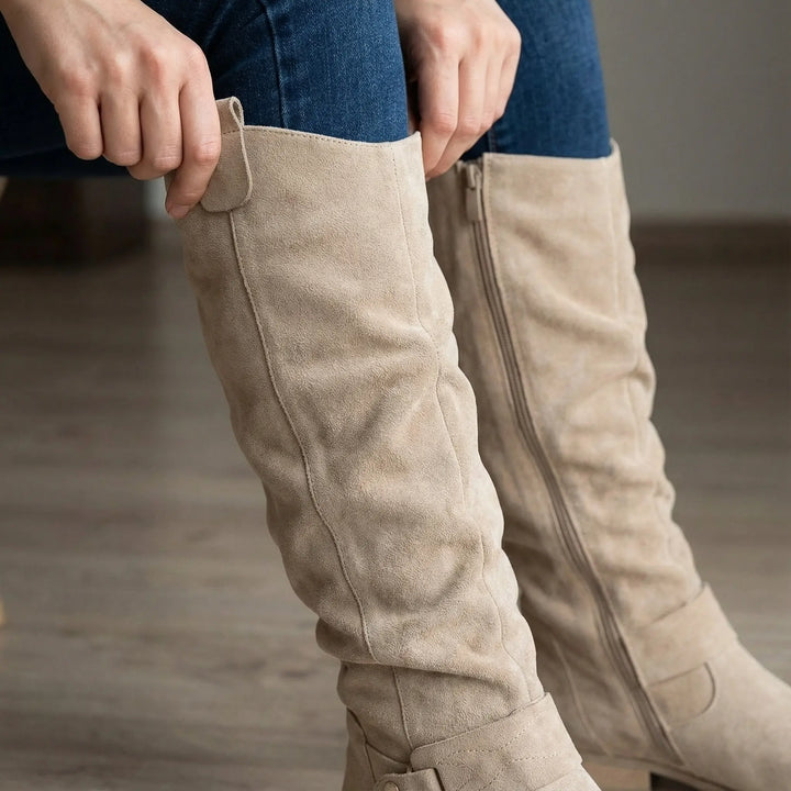 Lavinia | Women's Knee-High Boots with Side Zipper