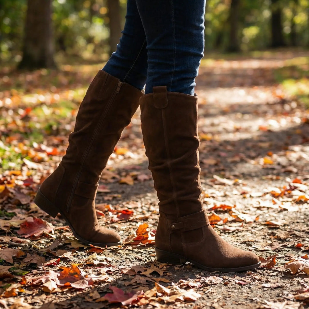 Lavinia | Women's Knee-High Boots with Side Zipper