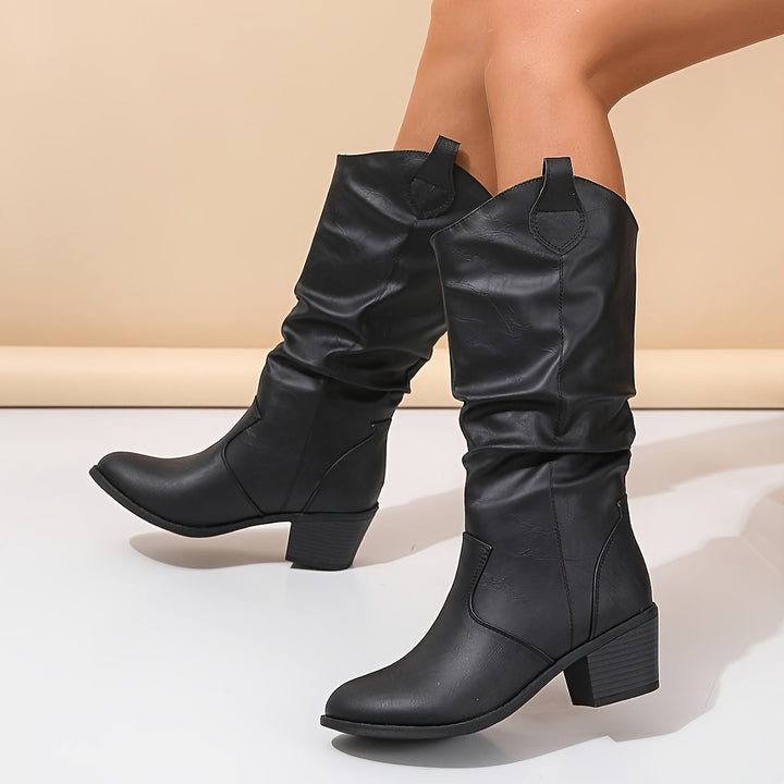 Galiene | Women’s Western Cowboy Boots for Wide Calves with a Low Heel