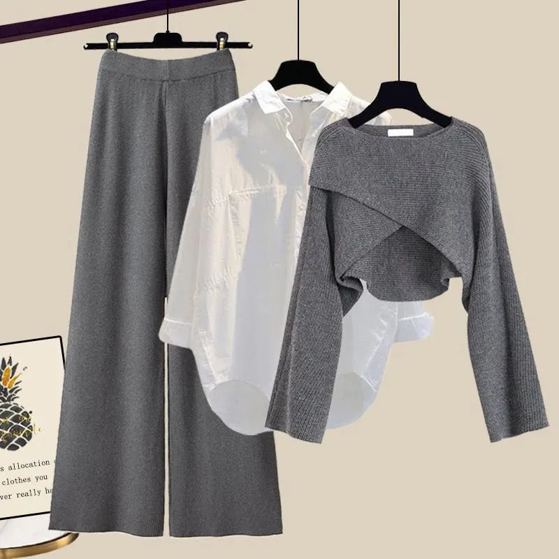 Thalia - Comfortable Three-Piece Long-Sleeve Set