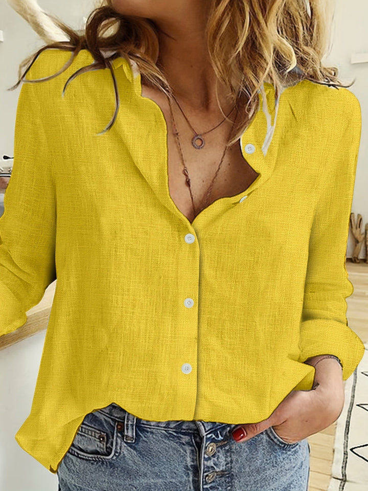Ruth™ - Comfortable Long-Sleeve Linen Shirt