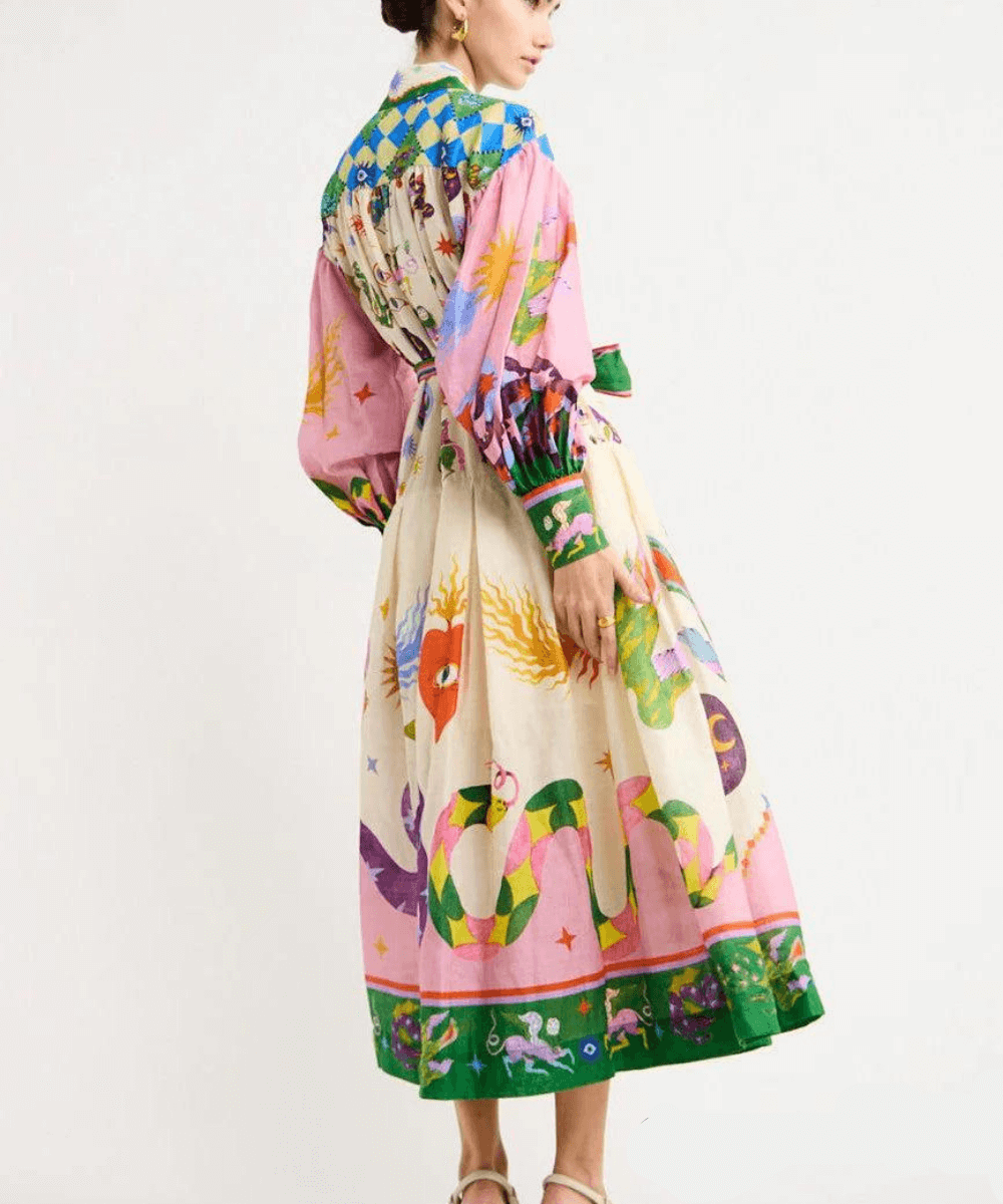 Dorthe™ | Elegant Maxi Dress from Italy