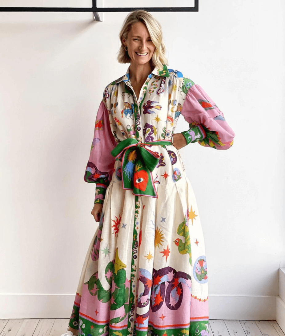 Dorthe™ | Elegant Maxi Dress from Italy