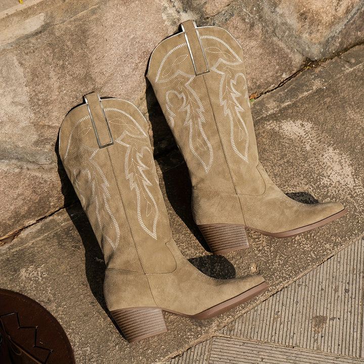 Blythe | Women's Western Cowboy Boots with a Wide Calf Fit