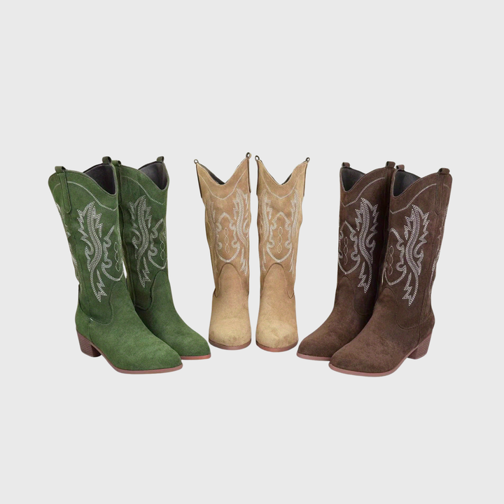 Cambria | Women's Western boots with a wide shaft and block heel