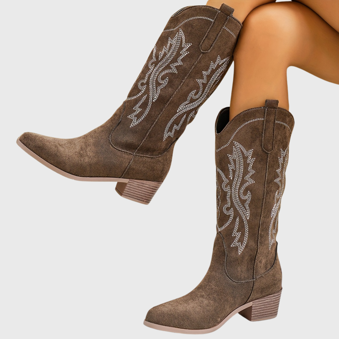 Cambria | Women's Western boots with a wide shaft and block heel