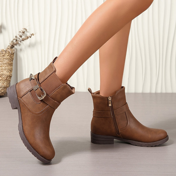 Jemima | Women's ankle boots with western buckle detail