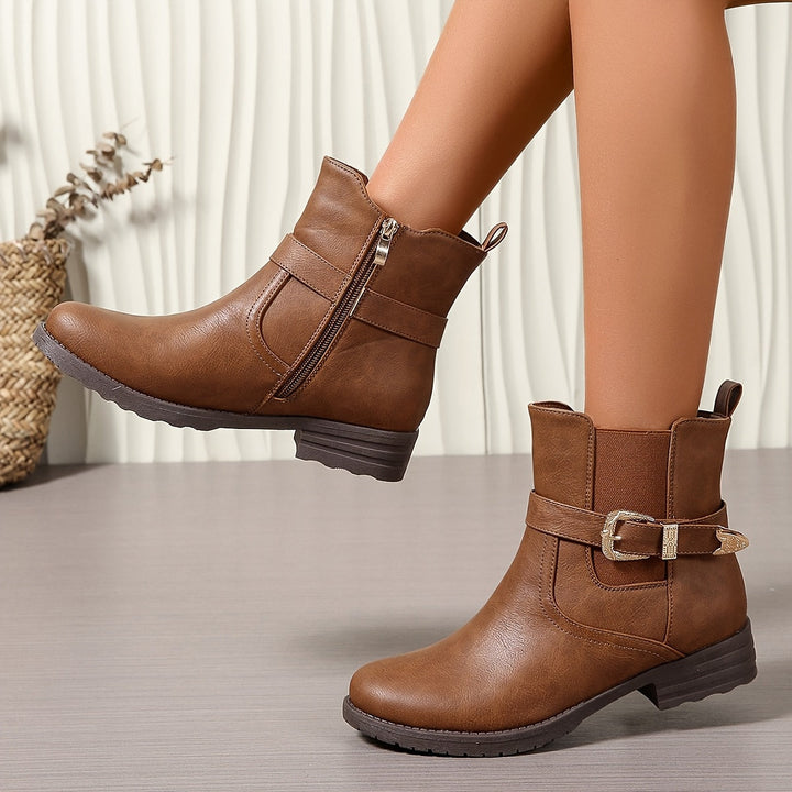Jemima | Women's ankle boots with western buckle detail