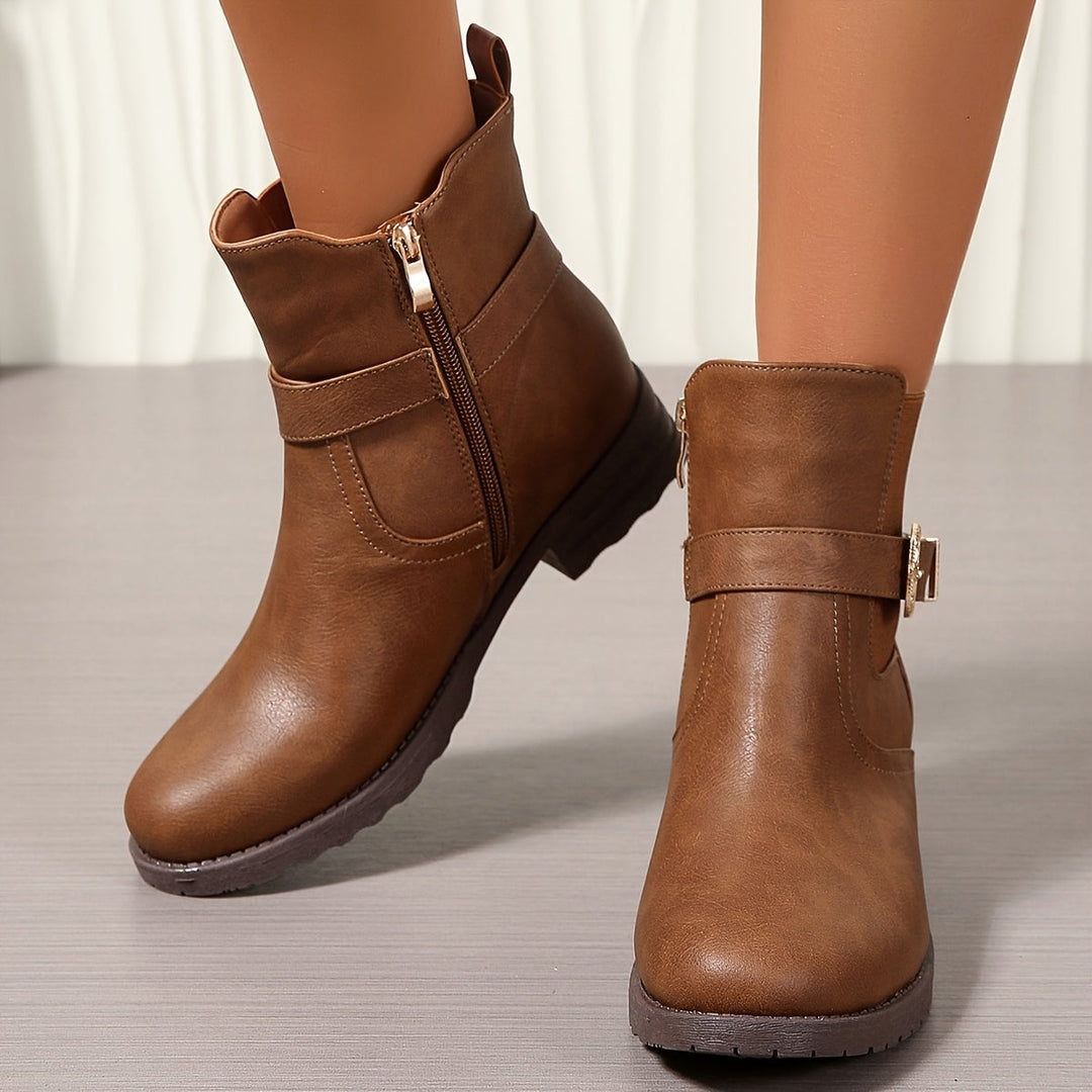 Jemima | Women's ankle boots with western buckle detail