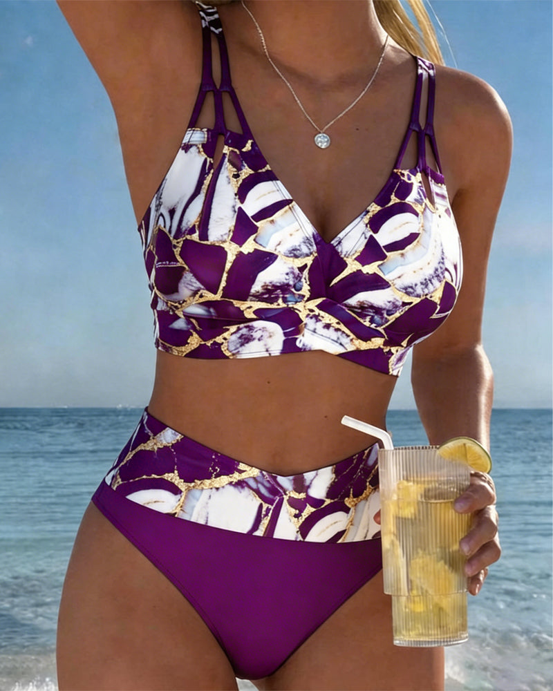 Luna | Women's V-Neck Strap Bikini with Regular Fit