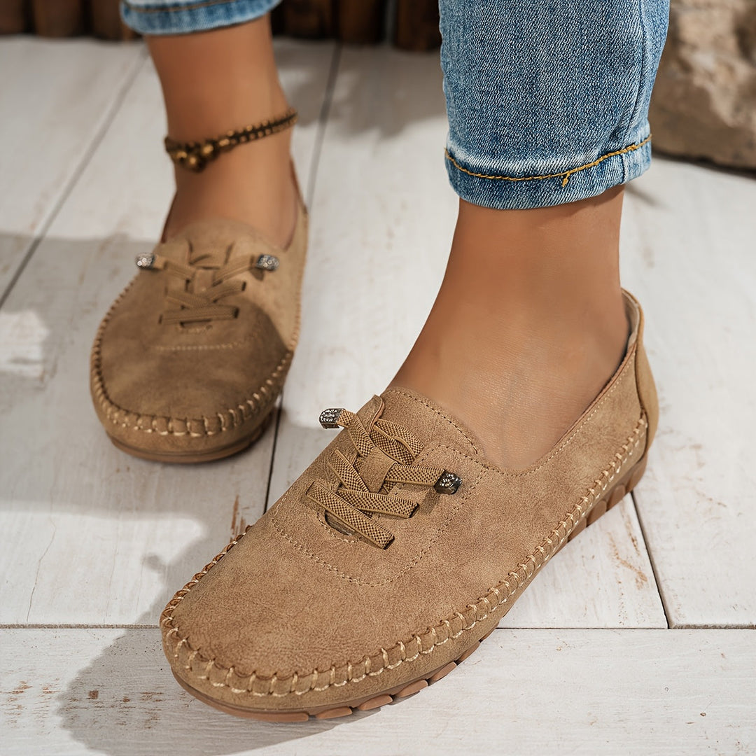 Orthelia™ – Supportive Cushioned Moccasins for Sensitive Feet