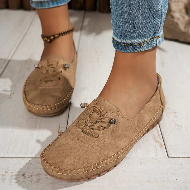 Orthelia™ – Supportive Cushioned Moccasins for Sensitive Feet