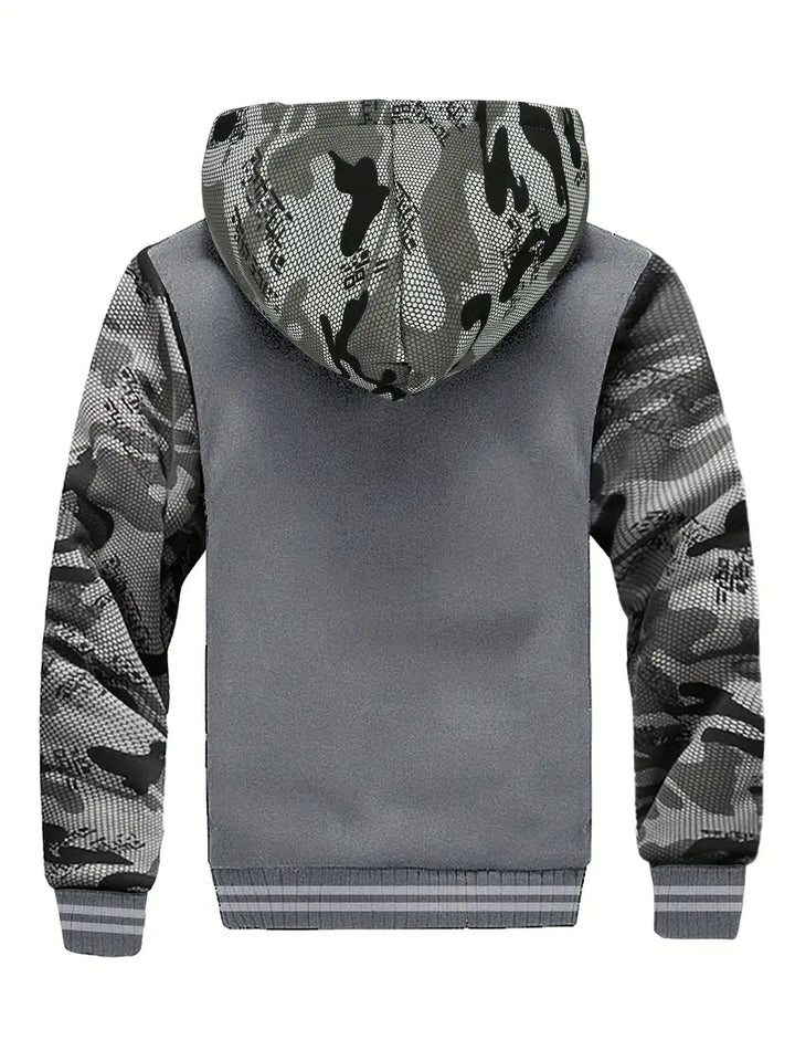 Noah - Warm Men's Fleece Jacket With Hood
