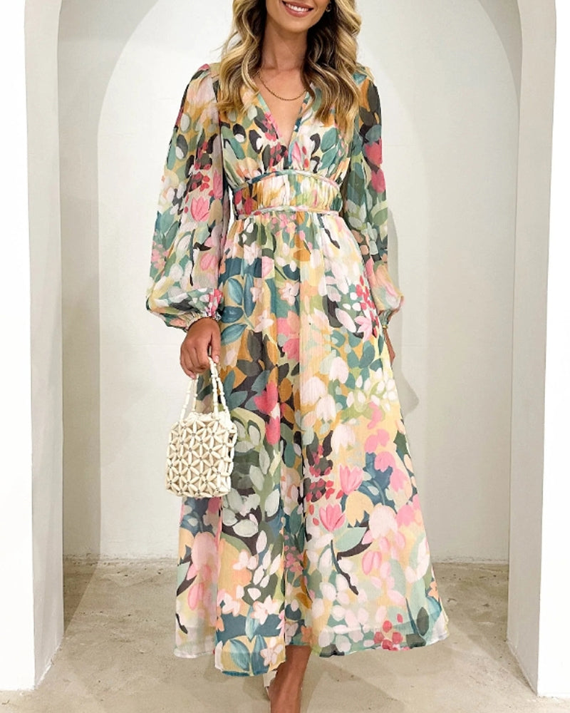 Sofie™ - Elegant Floral Dress