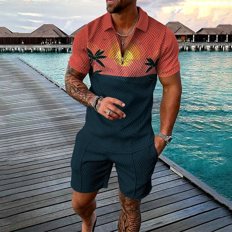 BEN | CABANA SET POLO SHIRT & SHORTS