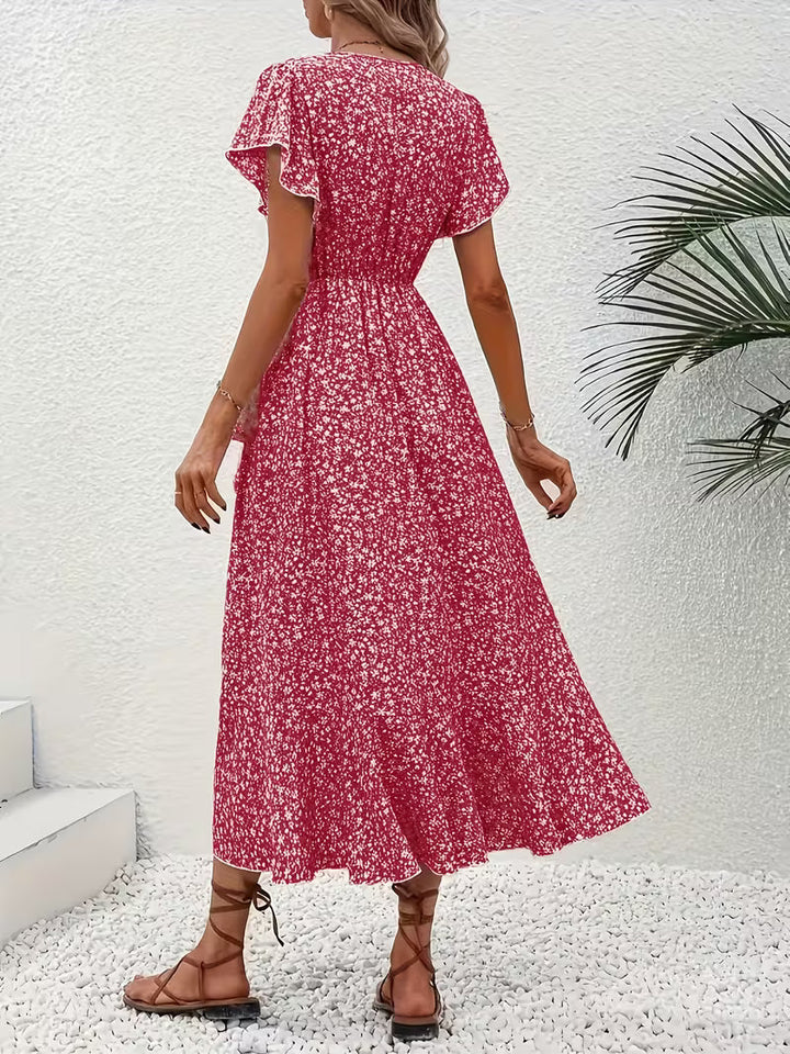 Elara | Flowing, Belly-Skimming Wrap Dress