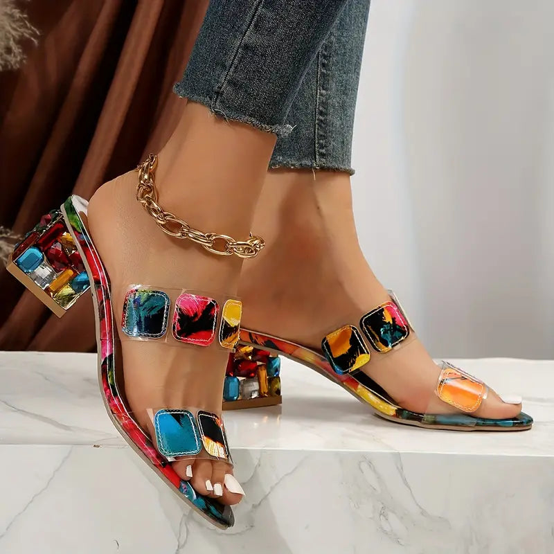Chiara™ - Colorful Double Strap Sandals