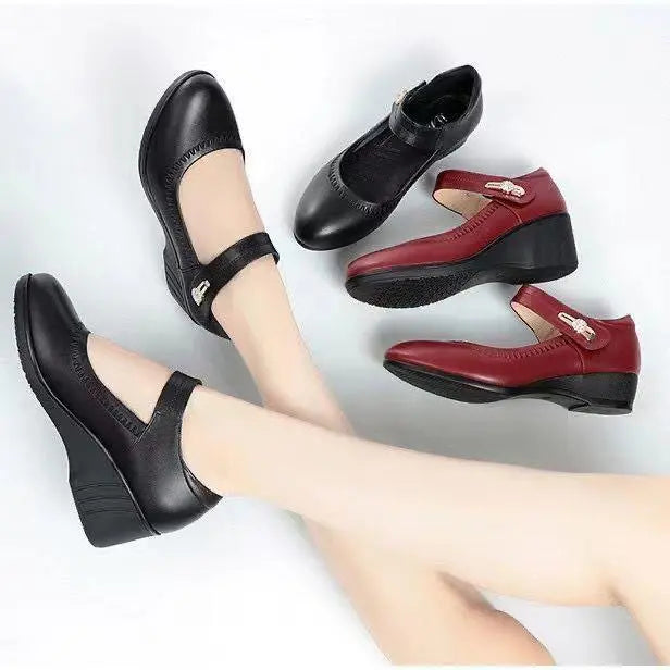 Lydia | Damen Wedge Mary Jane Schuhe