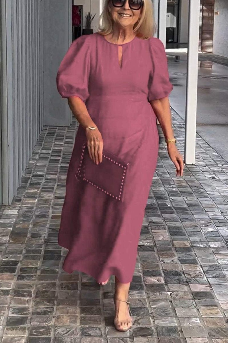 Juliana - Elegant Dress with Puff Sleeves