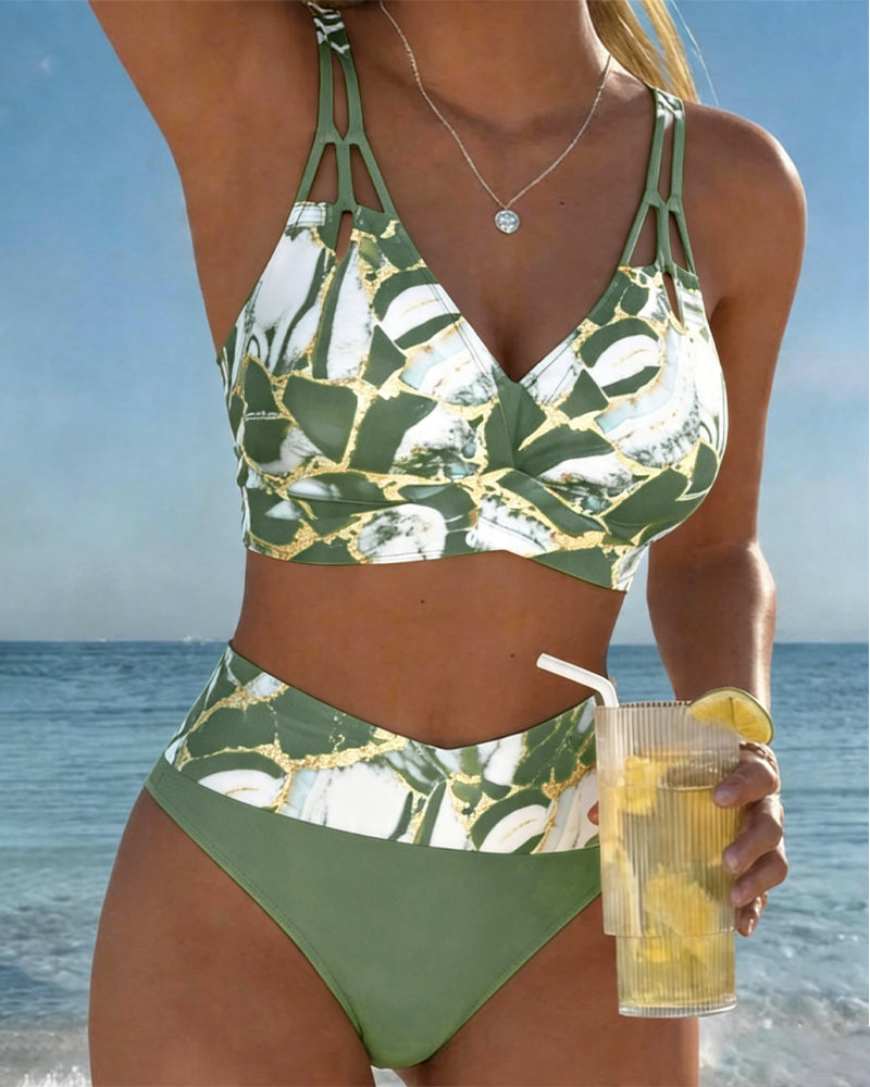 Luna | Women's V-Neck Strap Bikini with Regular Fit