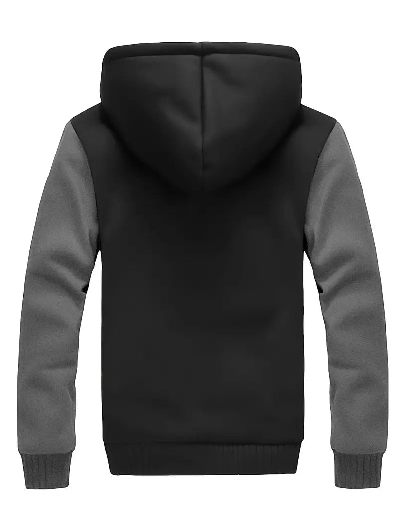 Noah - Warm Men's Fleece Jacket With Hood