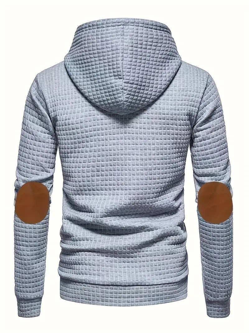 Emanuele - Men's Waffle Casual Hoodies