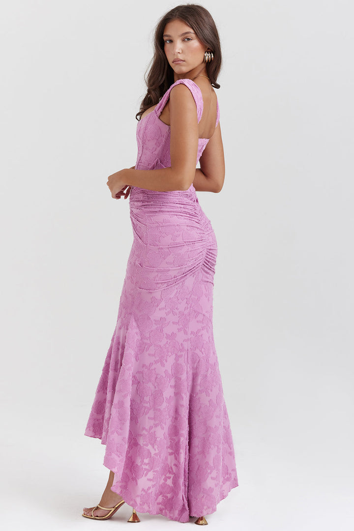 Boho - Sleeveless Ruched Bodycon Evening Dress