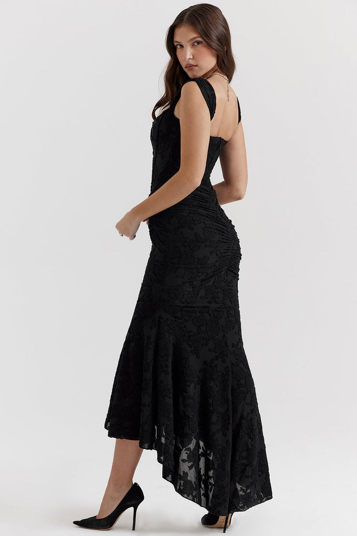 Boho - Sleeveless Ruched Bodycon Evening Dress