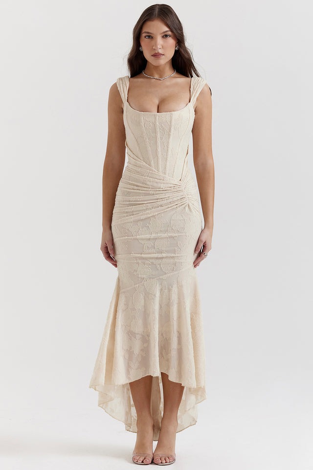 Boho - Sleeveless Ruched Bodycon Evening Dress