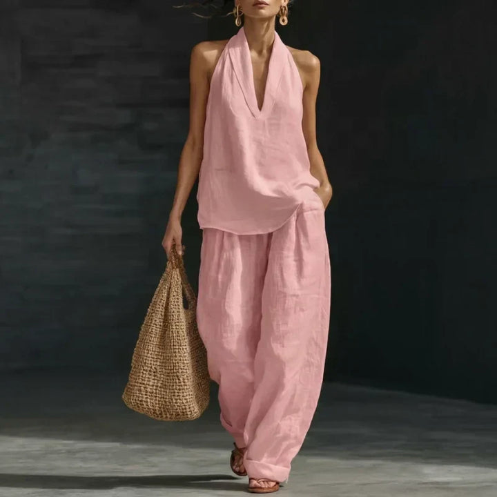 Ainhoa | Casual Tank Top and Wide Leg Trouser Set
