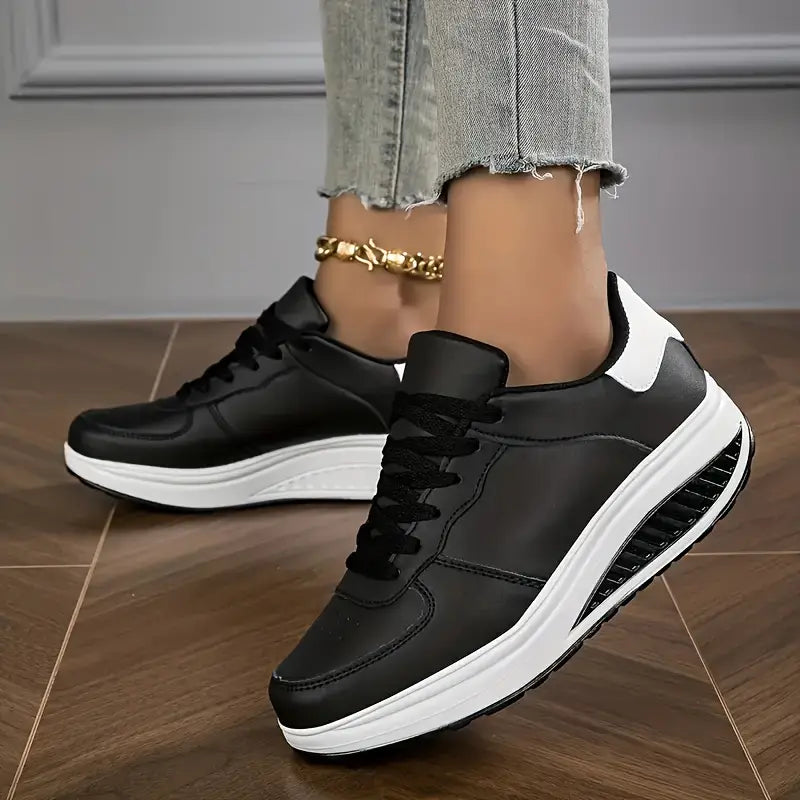 Breathable Platform Sneakers for Women's Fashion