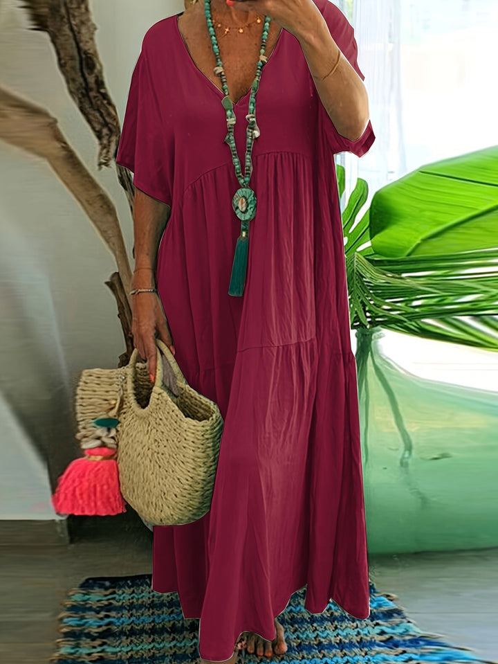 Vida™ - Casual Plus-Size Maxi Dress
